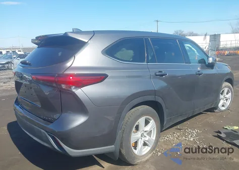 2021 Toyota Highlander Le z USA, uszkodzony, nr VIN 5TDBZRBH6MS553583